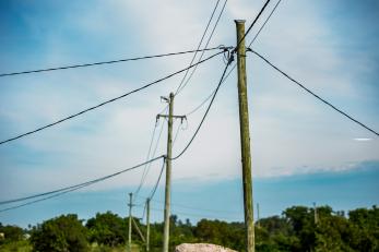 utility poles