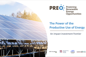 Preo energy report cover