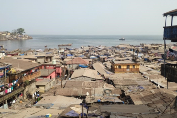 overhead view of Freetown