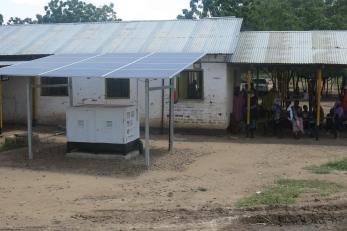 solar panels outside building