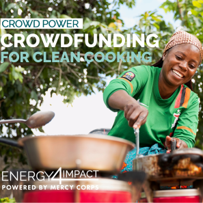 Whitepaper cover image of woman smiling and cooking outdoors.
