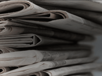 Stack of newspapers