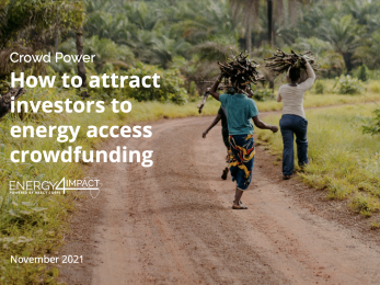 Attracting investors to energy access crowdfunding report