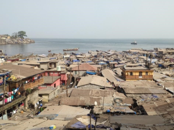 Overhead view of freetown