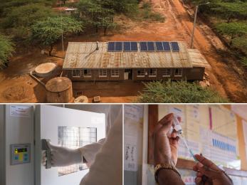 Overhead view of health center